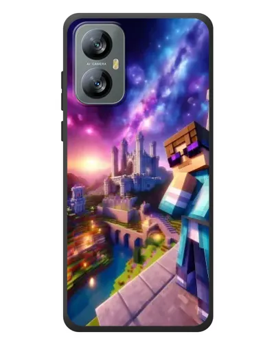 Чехол для Blackview A52 с картинкой «Стив и космос» Чехол для Blackview A52 с картинкой «Стив и космос»