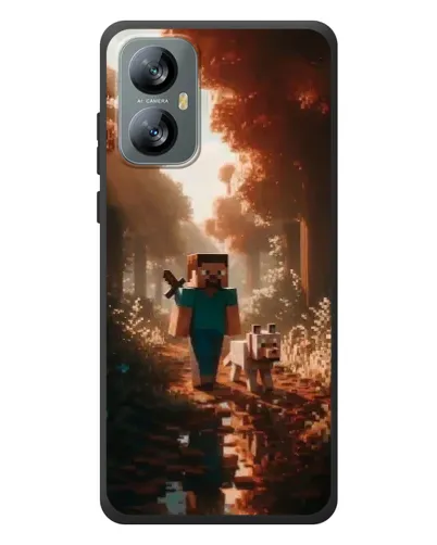 Чехол для Blackview A52 с картинкой «Стив в лесу» Чехол для Blackview A52 с картинкой «Стив в лесу»