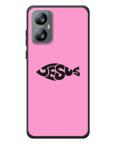 Чохол для Blackview A52 з картинкою «Рожевий символ Jesus»