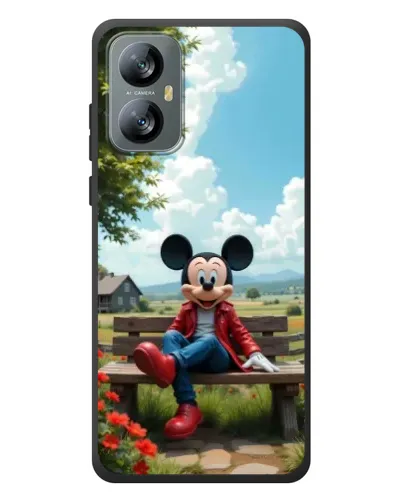 Чохол для Blackview A52 з картинкою «Міккі на лавці»