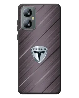 Чохол для Blackview A52 з картинкою «Металева текстура Tesla»
