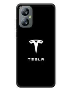 Чохол для Blackview A52 з картинкою «Tesla White Logo»