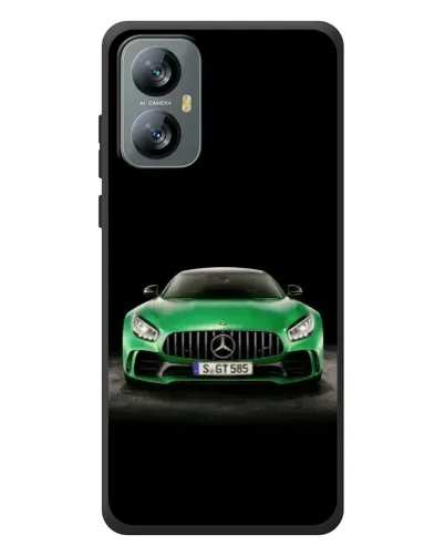 Чохол для Blackview A52 з картинкою «Mercedes — неоновий лого»