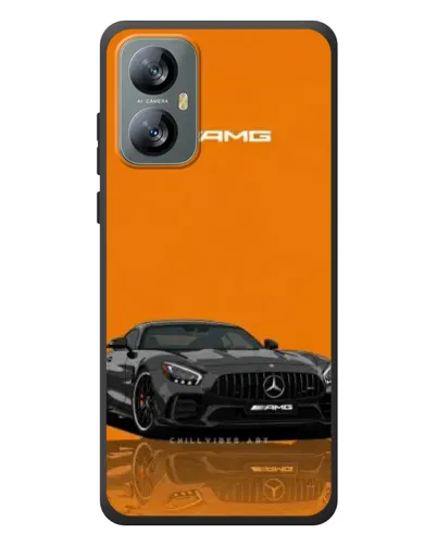 Чохол для Blackview A52 з картинкою «Помаранчевий Mercedes AMG»