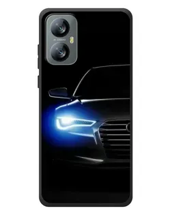 Чохол для Blackview A52 з картинкою «Неоновий погляд Audi»