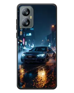 Чохол для Blackview A52 з картинкою «Нічне місто та Audi»