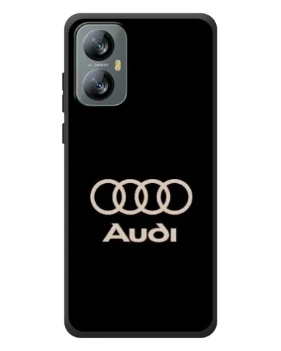 Чохол для Blackview A52 з картинкою «Audi — золотий логотип»