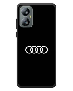 Чохол для Blackview A52 з картинкою «Audi White Logo»