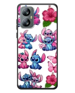 Чехол для Blackview A52 с картинкой «Стикеры Stitch и Angel»
