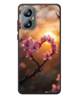 Чехол для Blackview A52 с картинкой «Розовый цвет сердце на фоне заката» Чехол для Blackview A52 с картинкой «Розовый цвет сердце на фоне заката»