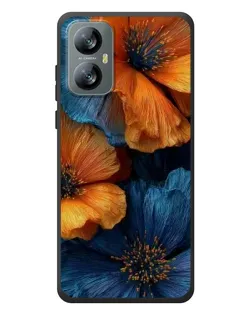 Чехол для Blackview A52 с картинкой «Яркая сине-оранжевая флора» Чехол для Blackview A52 с картинкой «Яркая сине-оранжевая флора»