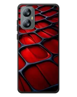 Чохол для Blackview A52 з картинкою «Червона глянцева сітка»