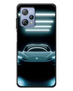 Чехол для Blackview A53 Pro с картинкой «Tesla в неоне»