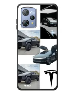 Чехол для Blackview A53 Pro с картинкой «Коллаж Cybertruck Tesla»