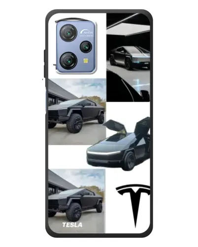 Чехол для Blackview A53 Pro с картинкой «Коллаж Cybertruck Tesla»