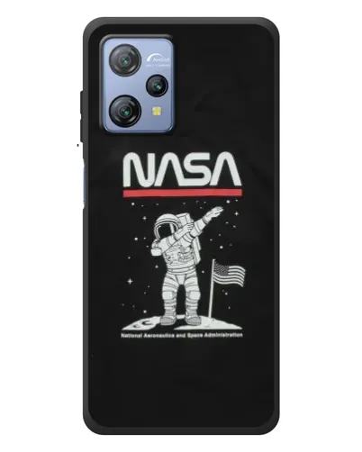 Чехол для Blackview A53 с картинкой «NASA — шагаем по Луне»