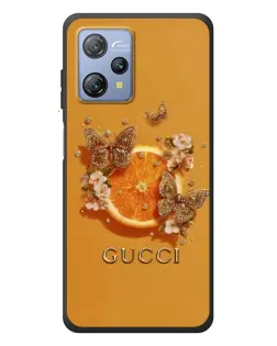 Чохол для Blackview A53 з картинкою «Gucci — золоті метелики»