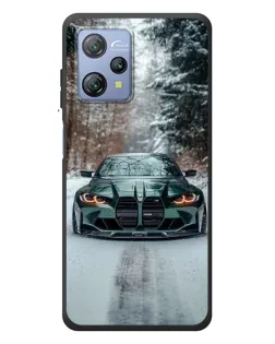Чохол для Blackview A53 з картинкою «BMW у зимовому лісі»