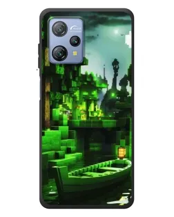 Чехол для Blackview A53 с картинкой «Minecraft лесной пейзаж»