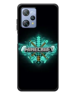 Чехол для Blackview A53 с картинкой «Minecraft Diamond лого»