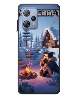 Чехол для Blackview A53 с картинкой «Зимний Minecraft»