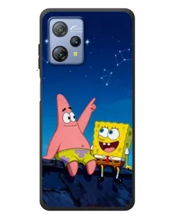 Чохол для Blackview A53 з картинкою «Губка Боб та Патрік вночі»