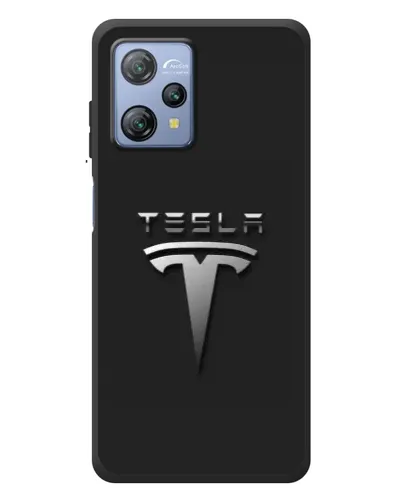 Чохол для Blackview A53 з картинкою «Сталевий логотип Tesla»
