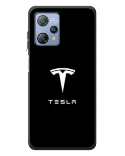 Чохол для Blackview A53 з картинкою «Tesla White Logo»