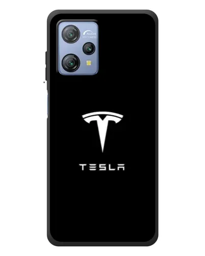 Чохол для Blackview A53 з картинкою «Tesla White Logo»