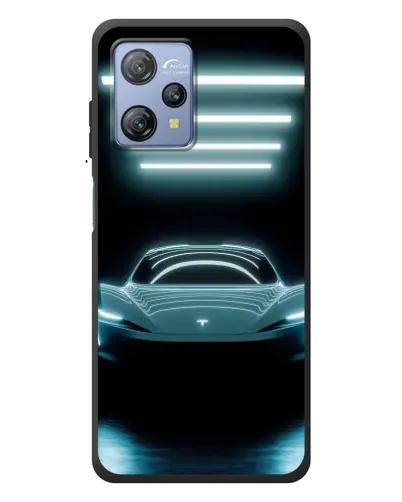 Чохол для Blackview A53 з картинкою «Tesla в неоні»