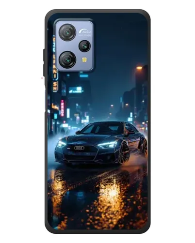 Чохол для Blackview A53 з картинкою «Нічне місто та Audi»