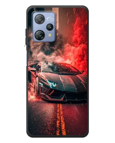 Чохол для Blackview A53 з картинкою «Lamborghini червоний дим»