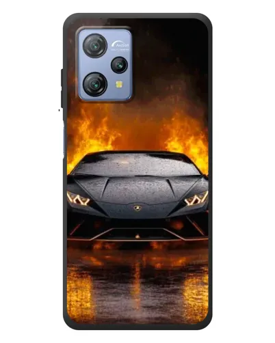 Чохол для Blackview A53 з картинкою «Lamborghini у вогні»