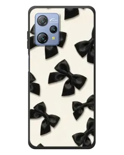 Чехол для Blackview A53 с картинкой «Черные бантики»