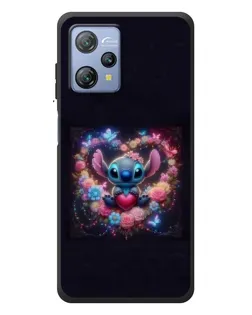 Чехол для Blackview A53 с картинкой «Stitch в цветах»