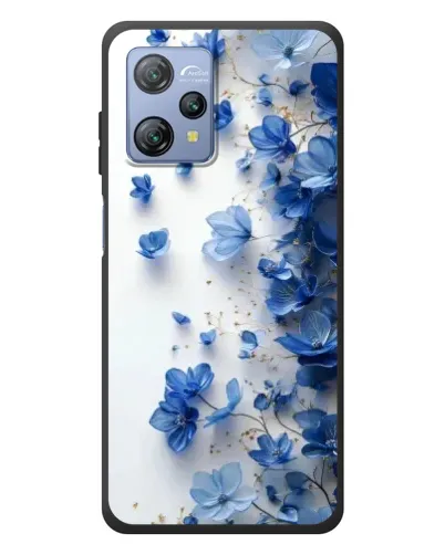 Чехол для Blackview A53 с картинкой «Голубой цветочный каскад»