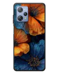 Чехол для Blackview A53 с картинкой «Яркая сине-оранжевая флора» Чехол для Blackview A53 с картинкой «Яркая сине-оранжевая флора»