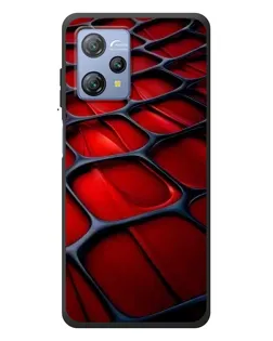 Чехол для Blackview A53 с картинкой «Красная глянцевая сетка»