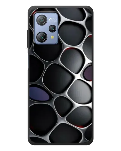 Чехол для Blackview A53 с картинкой «Объемная темная решетка»