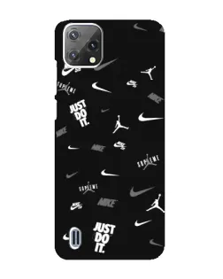 Чохол для Blackview A55 з картинкою «Nike Black Pattern»
