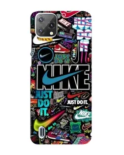 Чохол для Blackview A55 з картинкою «Яскравий колаж Nike»