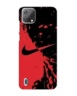 Чохол для Blackview A55 з картинкою «Червоні бризки Nike»