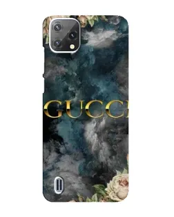 Чехол для Blackview A55 с картинкой «Абстрактные цветы Gucci»