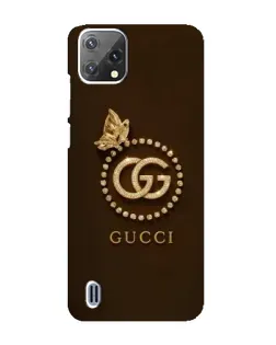 Чехол для Blackview A55 с картинкой «Gucci — золотая бабочка»