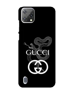Чехол для Blackview A55 с картинкой «Gucci — серебряная змея»