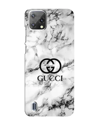 Чехол для Blackview A55 с картинкой «Gucci — мраморный шик»