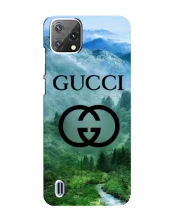 Чехол для Blackview A55 с картинкой «Gucci — горный пейзаж»