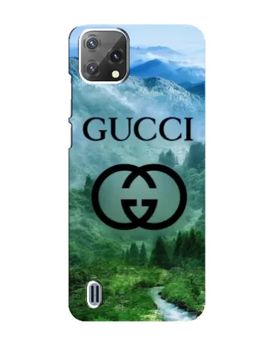 Чехол для Blackview A55 с картинкой «Gucci — горный пейзаж»