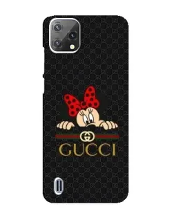Чехол для Blackview A55 с картинкой «Минни Маус Gucci — черный»