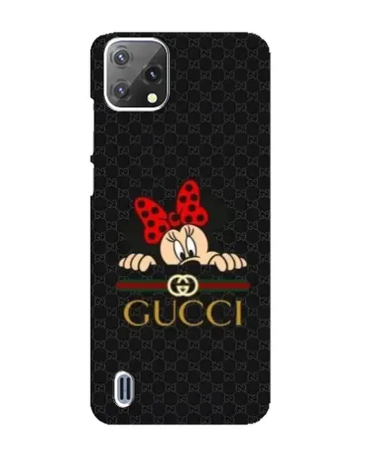 Чехол для Blackview A55 с картинкой «Минни Маус Gucci — черный»